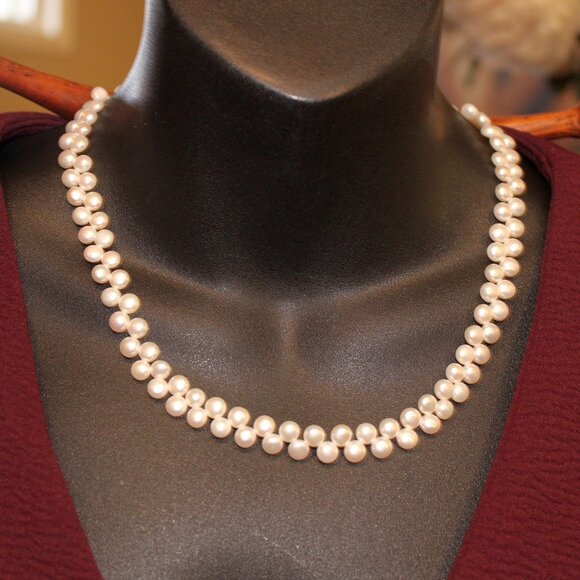 Genuine100% Real Fresh Water Pearl Necklace - Picture 4 of 8
